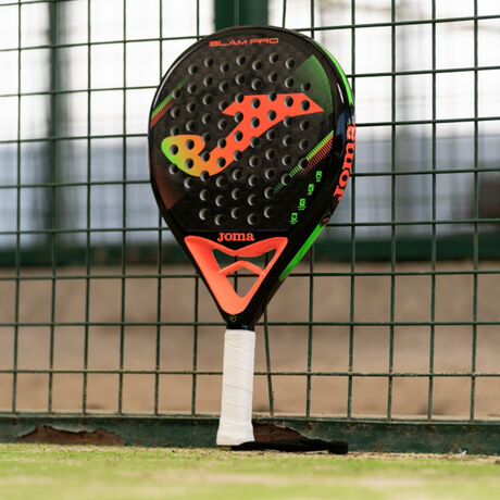 Pala de pádel Slam Pro negro coral flúor