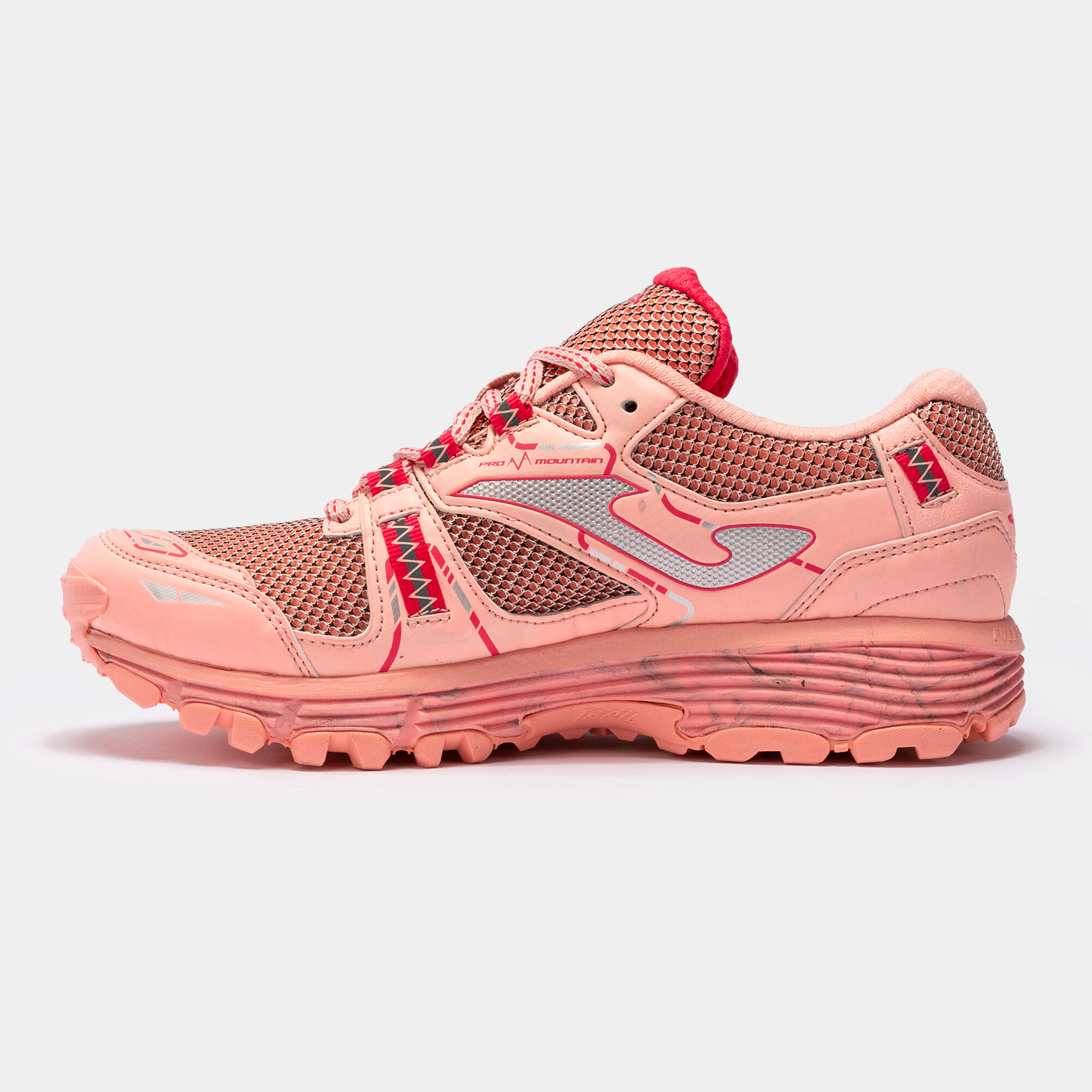 Trail-running shoes Shock 22 woman pink gray