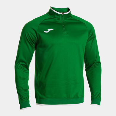 Sweatshirt man Combi Premium green white