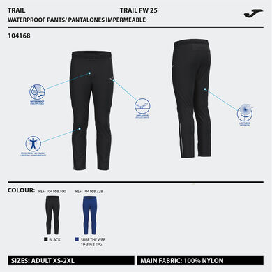Longs pants man R-Trail Nature black