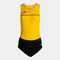 One-piece woman Record III yellow black