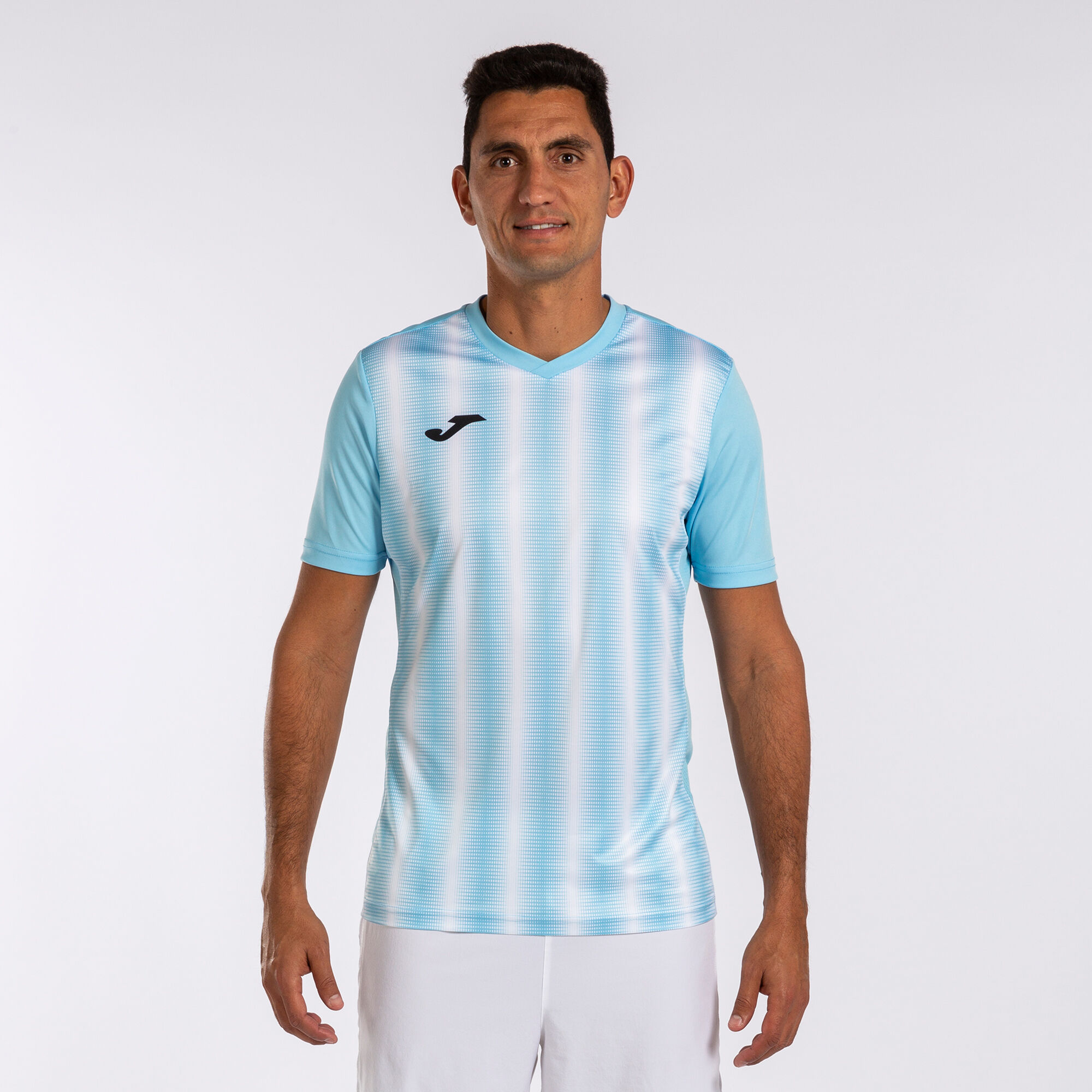 Shirt short sleeve man Inter II sky blue white