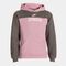 Sudadera con capucha niña Park rosa gris melange