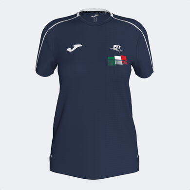 Kurzarmshirt Italienischer Verband Für Tennis Und Padel frau