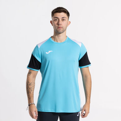 Camiseta manga corta hombre Danubio turquesa negro