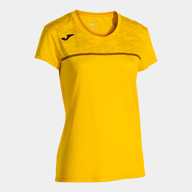 Camiseta manga corta mujer Record III amarillo