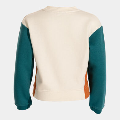 Sudadera junior Stripe Adventure beige azul naranja