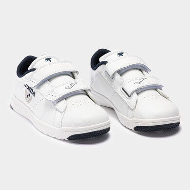 Pantofi sport casual W.Play Jr 23 junior alb bleumarin