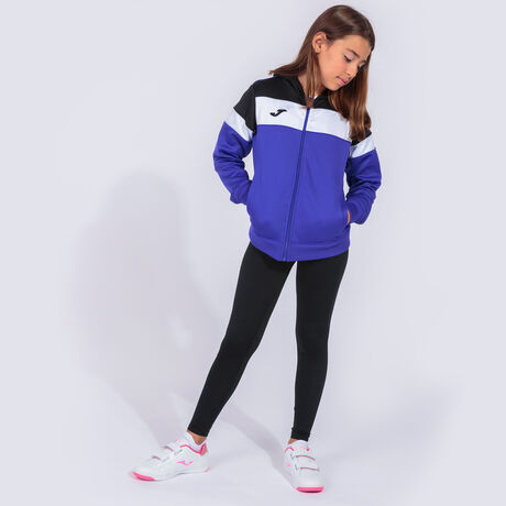 Joma Chaqueta Capucha Crew Iv negro sudaderas fitness mujer