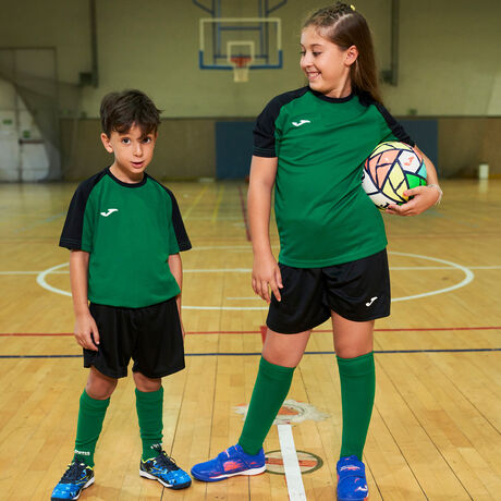 Camiseta Joma Championship VI m/c Niño Verde-Negro - Fútbol Emotion