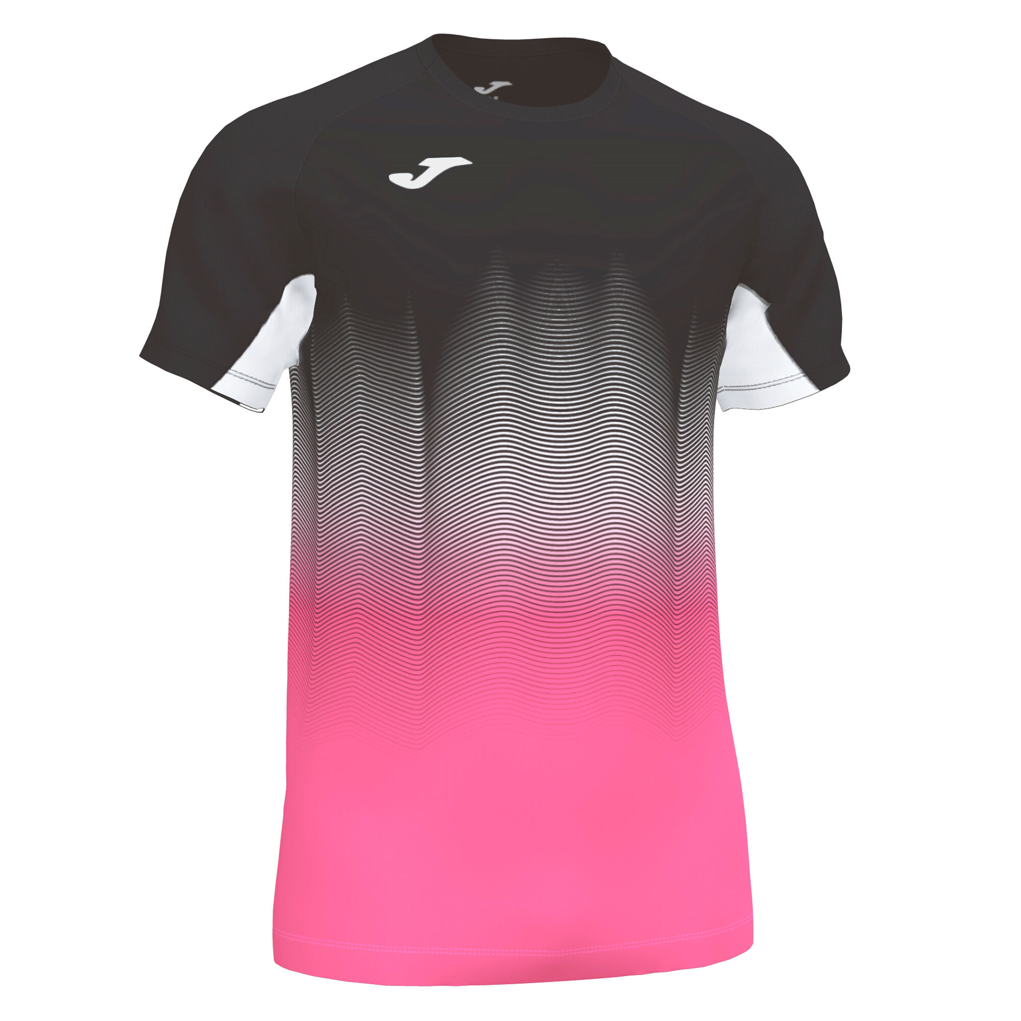 Shirt short sleeve man Elite VII black fluorescent pink white