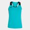 Tank top woman Record II turquoise black