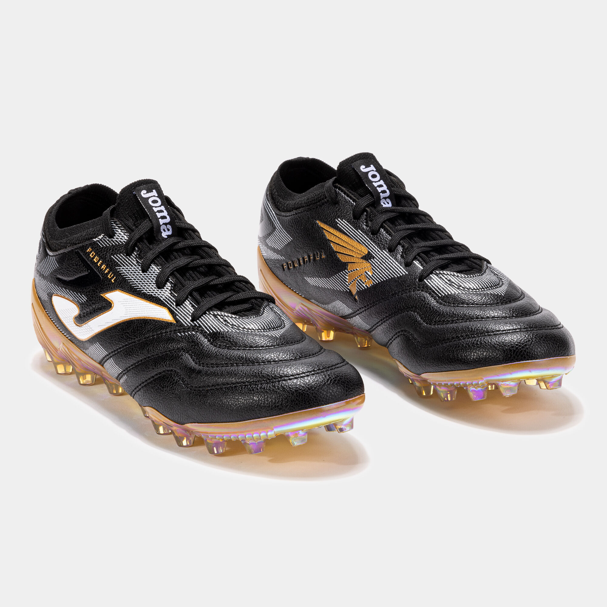 Football boots Powerful Cup 24 artificial grass black gold