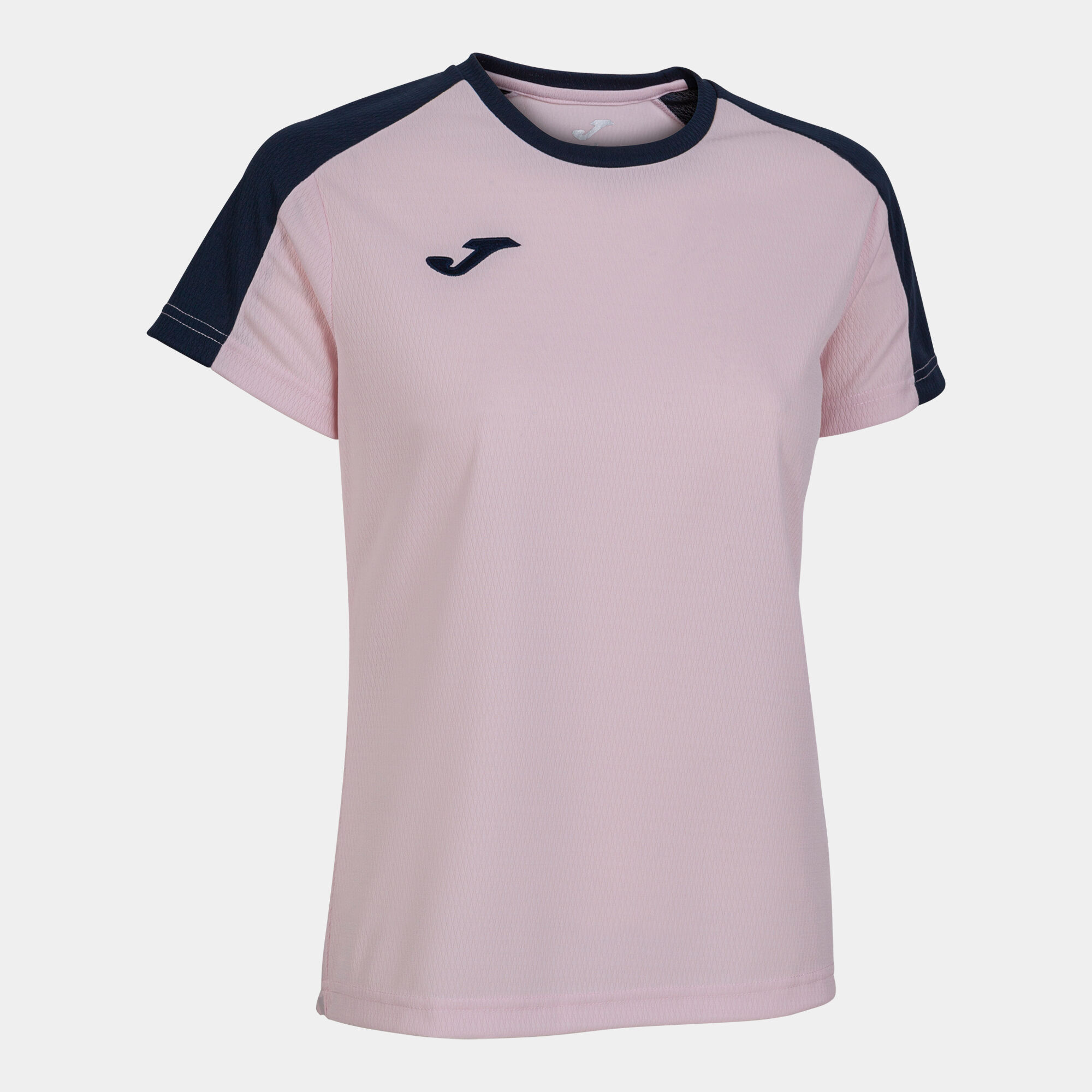 T-shirt manga curta mulher Eco Championship rosa azul marinho