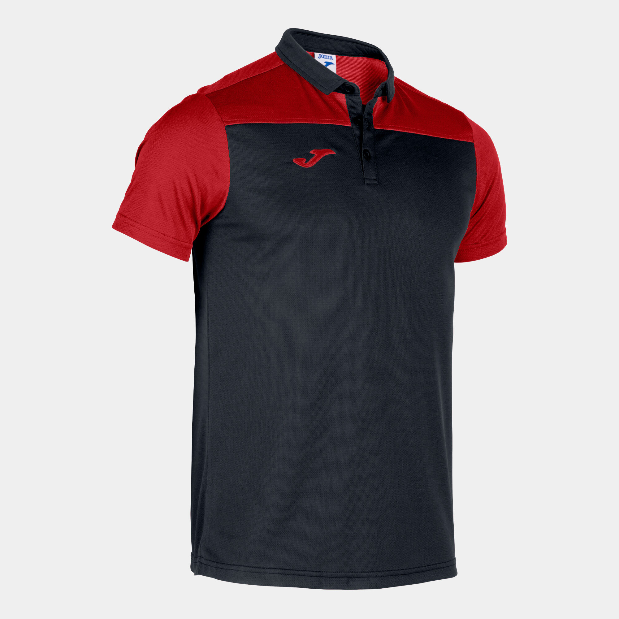 Polo manches courtes homme Hobby II noir rouge