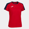 Shirt short sleeve woman Eco Championship red navy blue