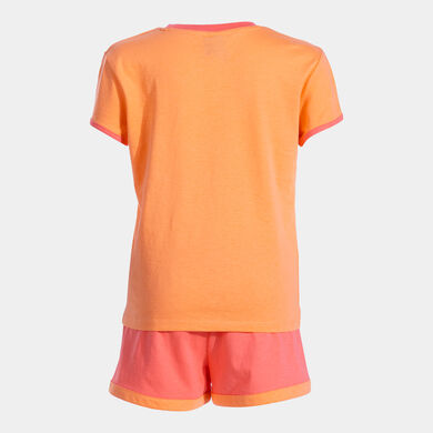 Ensemble fille Kids Camp orange corail