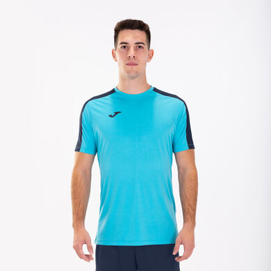 Maglia a manica corta uomo Academy III turchese fluorescente blu navy