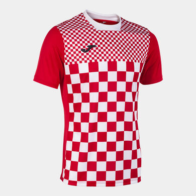 Camiseta manga corta hombre Flag III rojo blanco