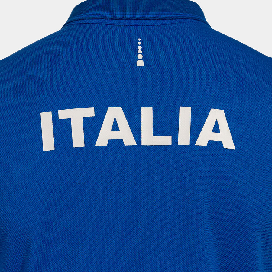 POLO MANGA CORTA FED. ITALIA TENIS