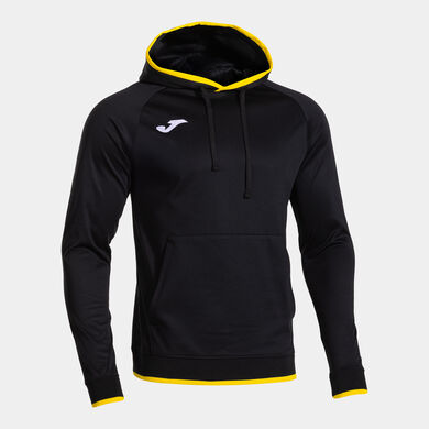 Hooded sweater man Combi Premium black yellow