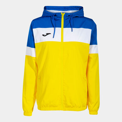 Rainjacket woman Crew IV yellow royal blue