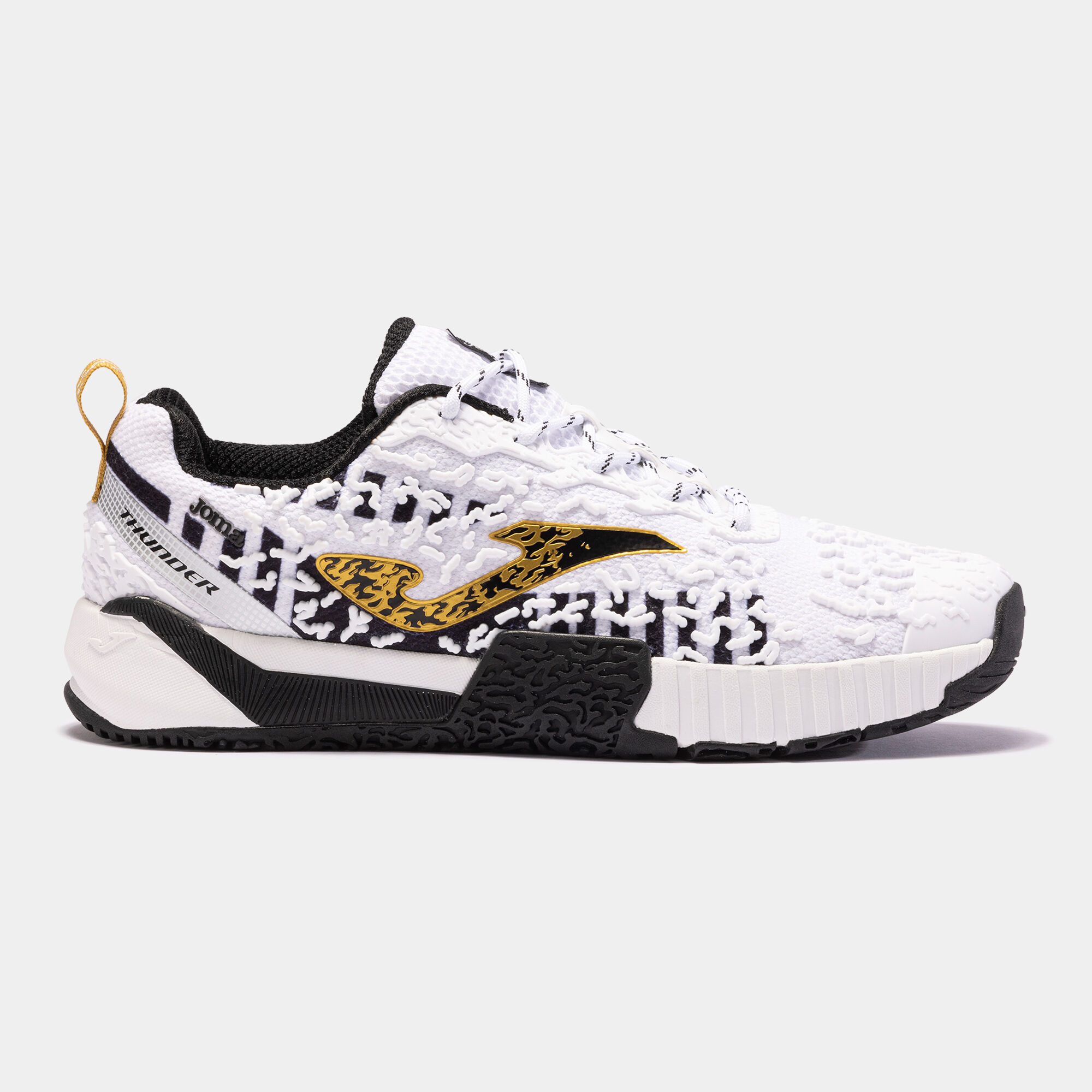 Zapatillas gym fitness Thunder 24 hombre blanco negro JOMA