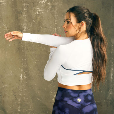 Camiseta manga larga mujer Core blanco