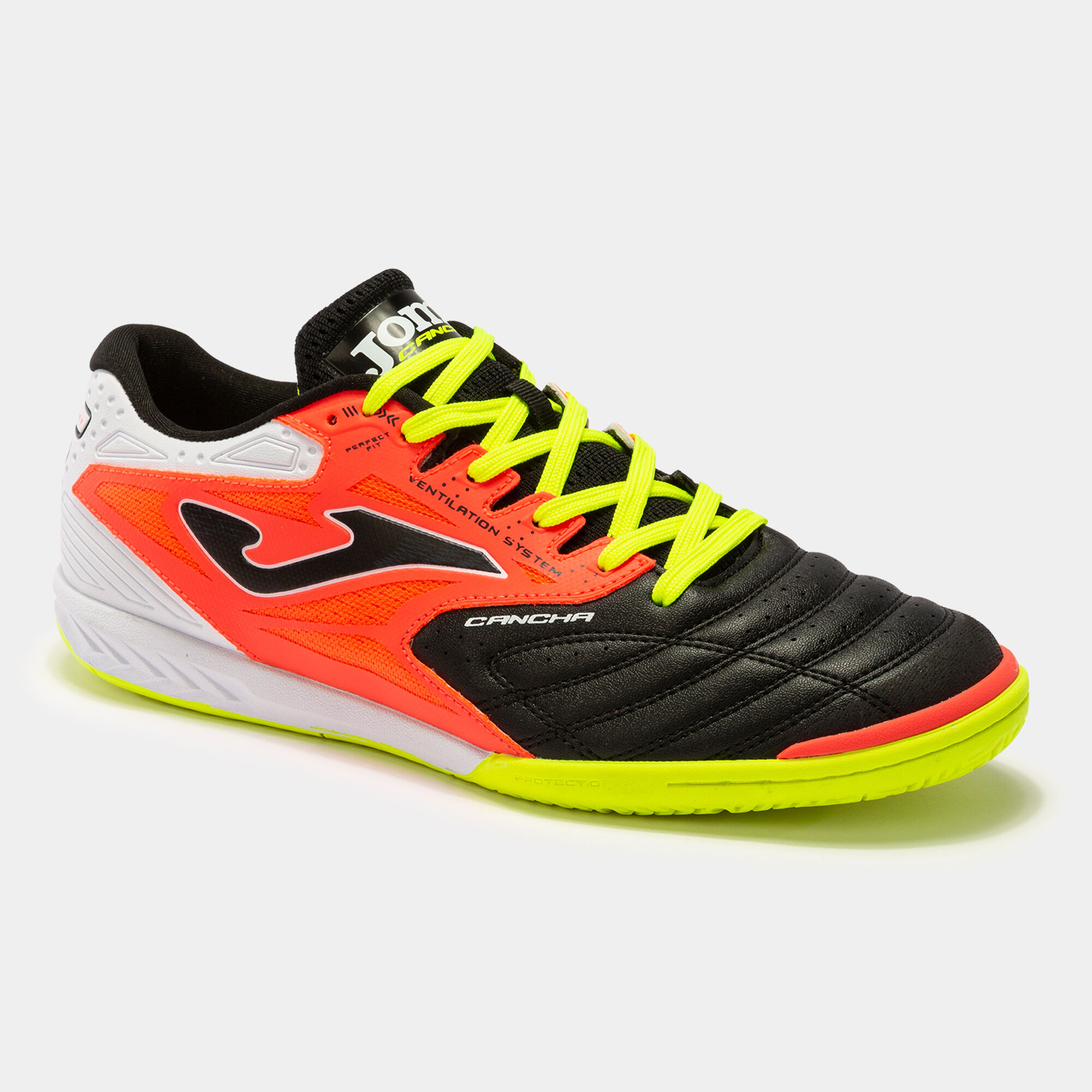 Futsal shoes Cancha 22 indoor black coral