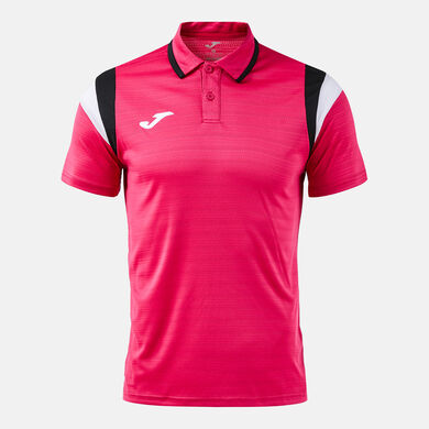 Polo manga corta hombre Terra fucsia negro