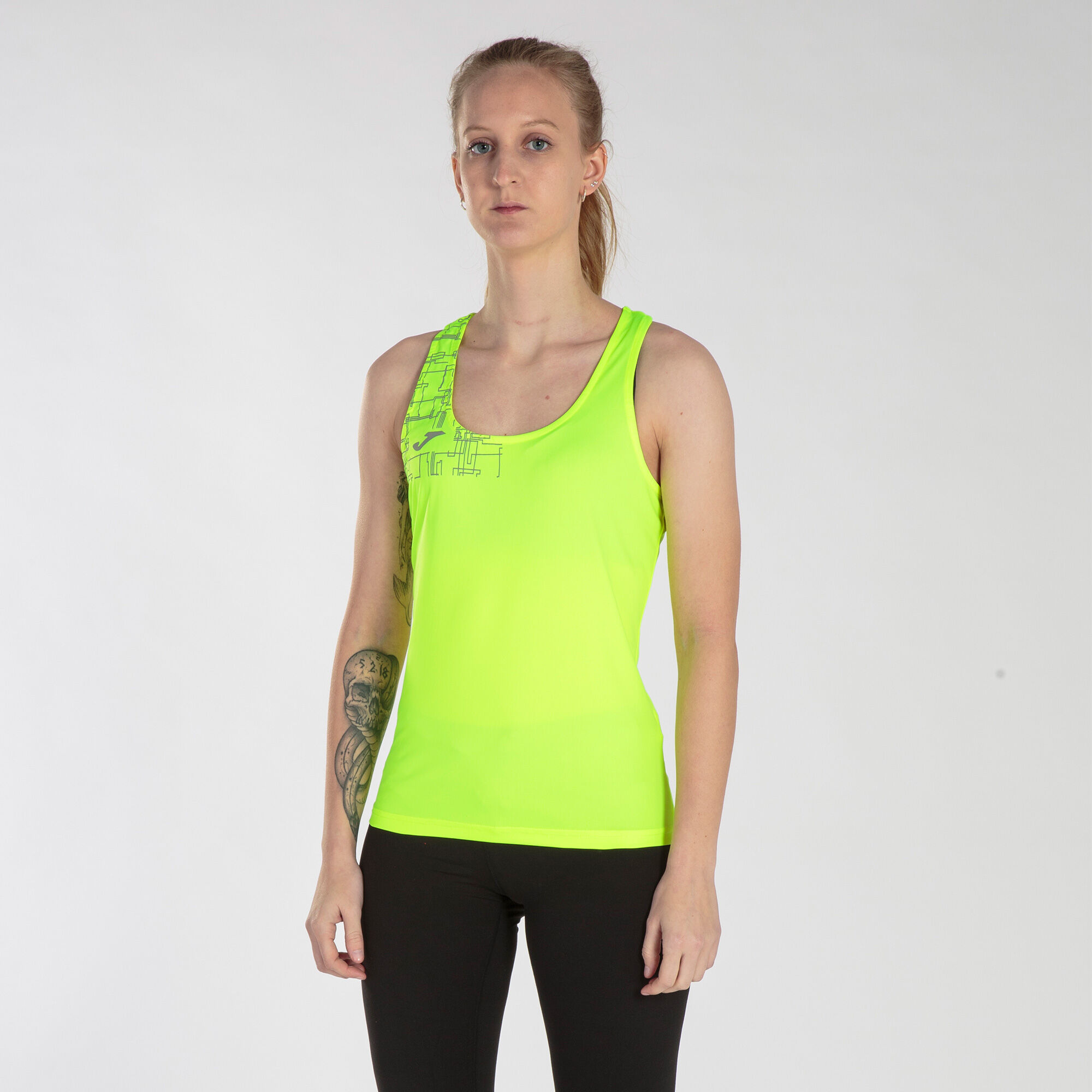 Debardeur femme Elite VIII jaune fluo