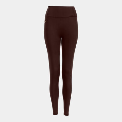 Legging long femme Indoor gym marron