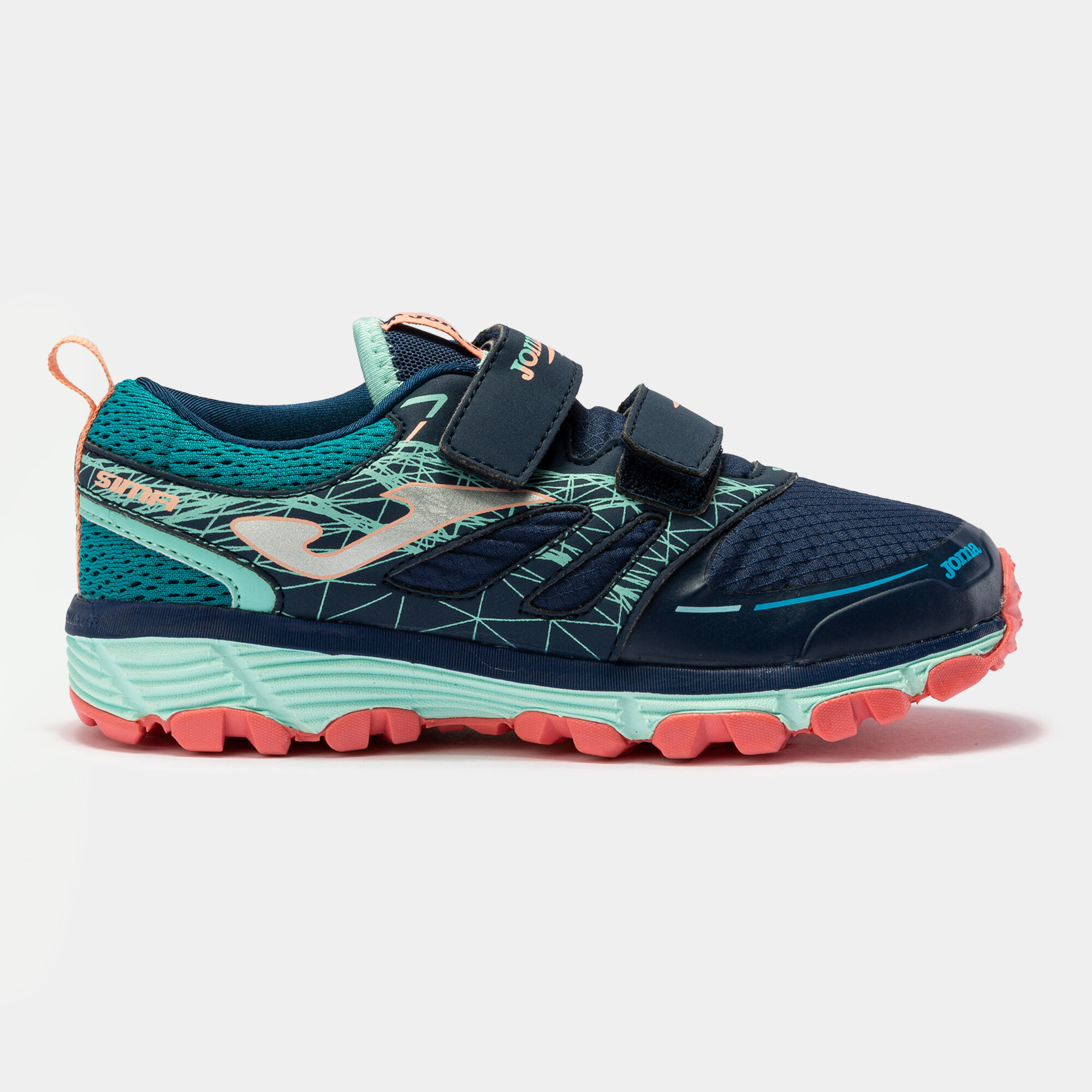 TRAIL-RUNNING SHOES SIMA 22 JUNIOR NAVY BLUE TURQUOISE