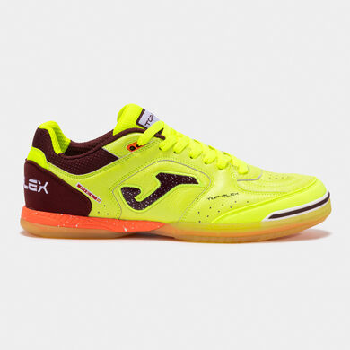 Zapatillas fútbol sala Top Flex 25 indoor amarillo flúor morado