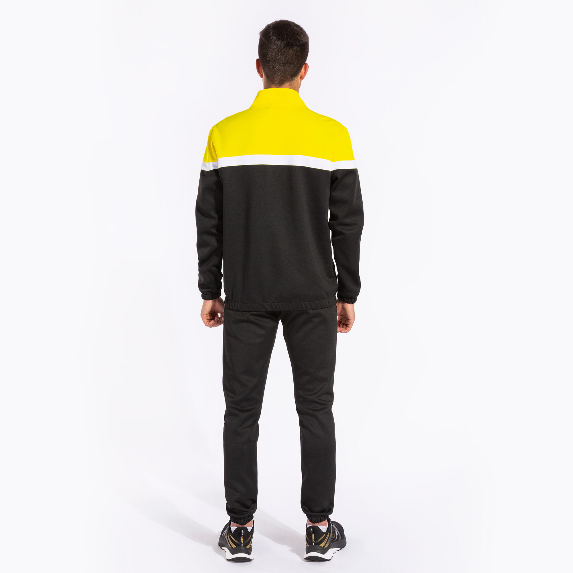 Black and yellow sweatsuit mens top