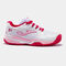 Zapatillas Slam 22 clay junior blanco fucsia
