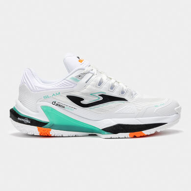 Sapatilhas Slam Men 25 unissexo branco azul-turquesa