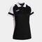 Polo manica corta donna Lider nero bianco