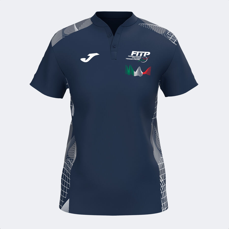 POLO MANGA CORTA MUJER COMP. OFI. FED. ITALIA TENIS Y PADEL