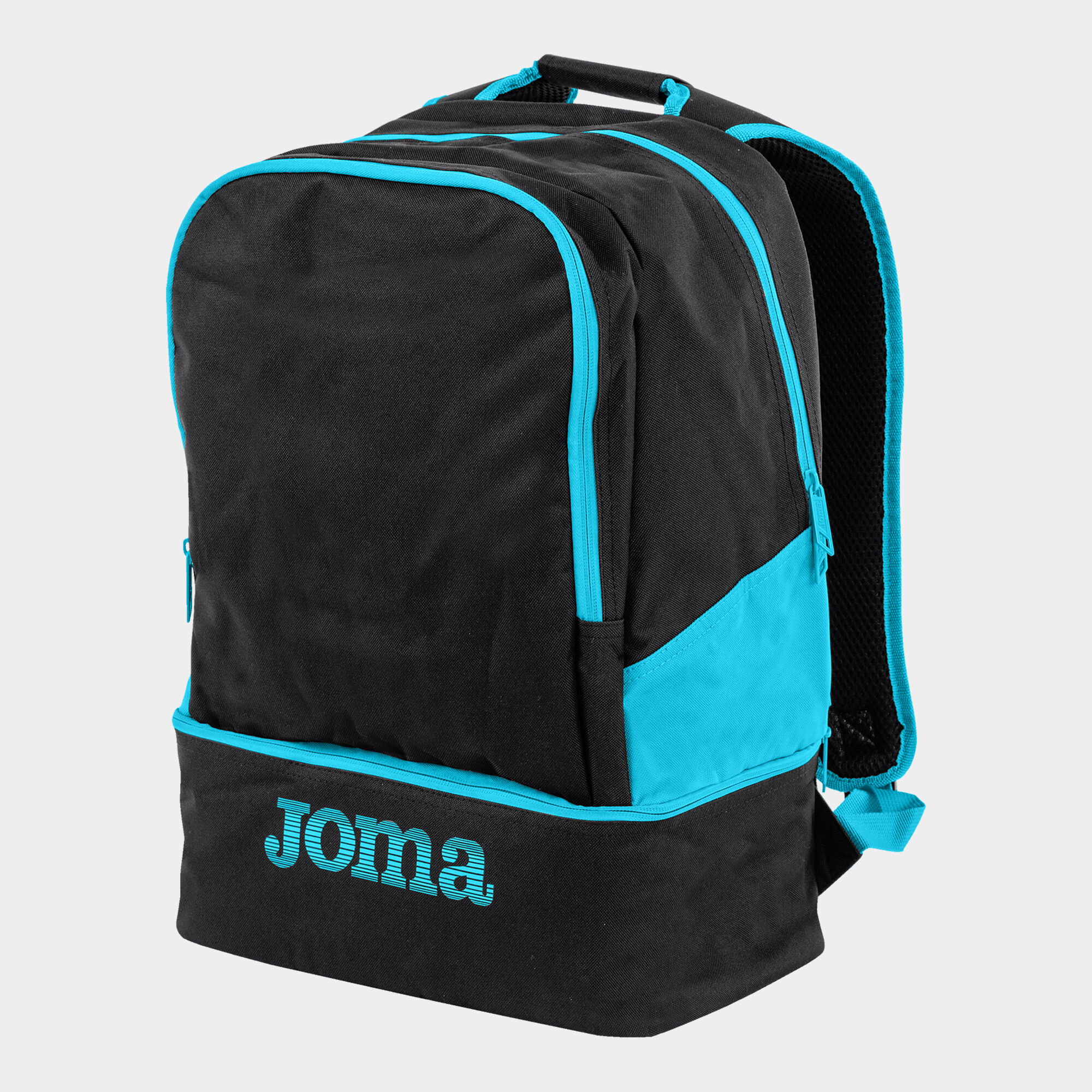 Backpack - shoe bag Estadio III black fluorescent turquoise