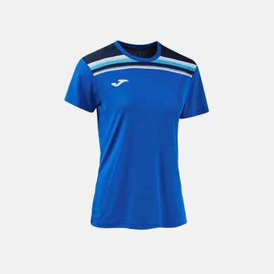 T-shirt manga curta mulher Toledo II azul royal azul marinho escuro