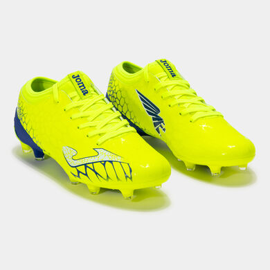 Botas fútbol Gol 25 terreno firme FG amarillo flúor