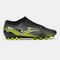 Botas f&uacute;tbol Gol 25 c&eacute;sped artificial AG negro amarillo fl&uacute;or