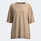 T-shirt manga curta mulher Breath bege