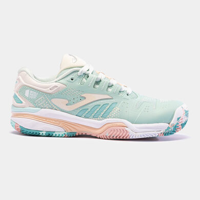 Zapatillas Slam Jr 23 clay junior turquesa rosa