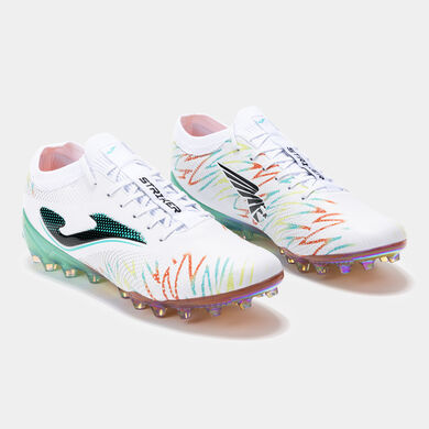 Football boots Striker 25 artificial grass white