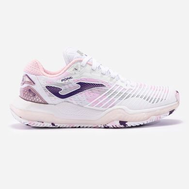 Zapatillas Point Lady 24 pista dura mujer blanco rosa