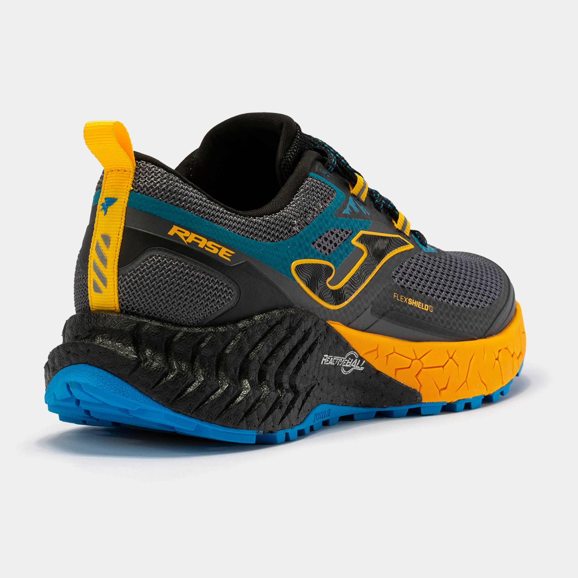 Trail-running shoes Rase 22 man gray yellow