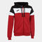 Chaqueta con capucha mujer Crew IV rojo negro blanco