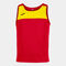 Camiseta sin mangas hombre Race rojo amarillo